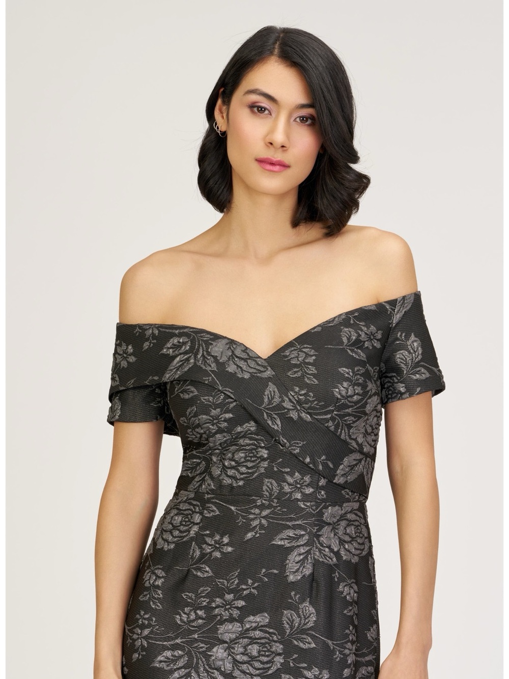 Rosalina Floral Jacquard Mermaid Gown
